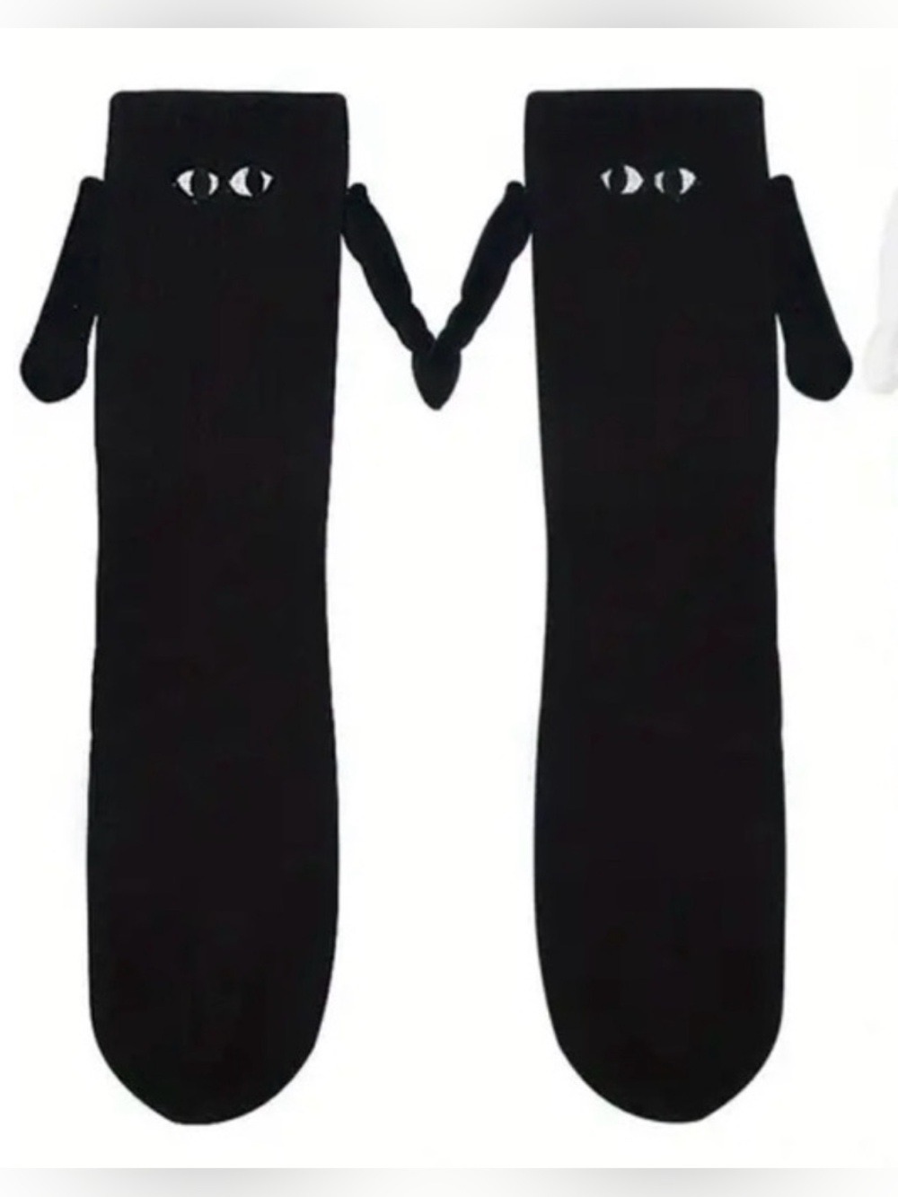 Black Over-the-Knee Eye Detail Hosiery Socks - Brand: